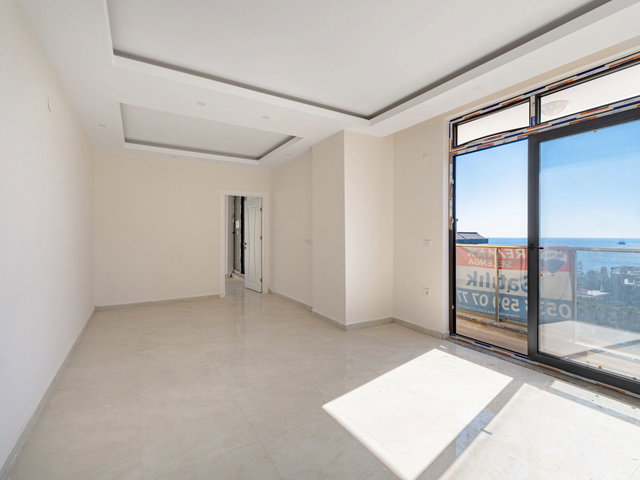 ALANYA DİNEKTE FULL DENİZ MANZARALI SATILIK 2+1 SIFIR DAİRE