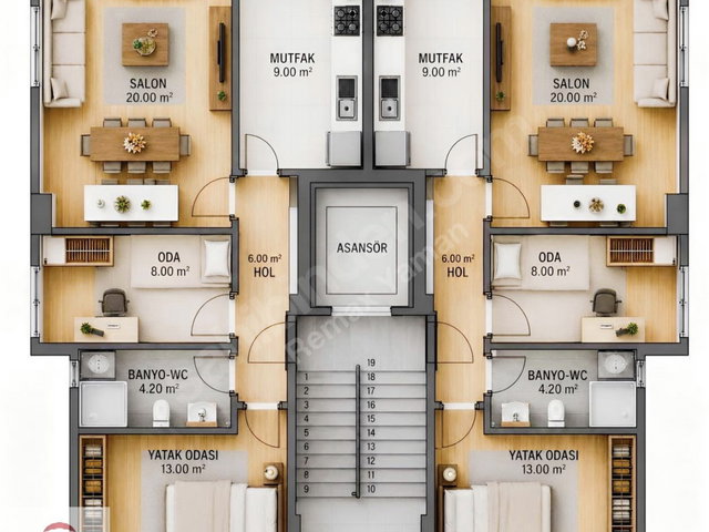 ESENYALIDA YIL SONU TESLİM 2+1 FIRSAT DAİRE