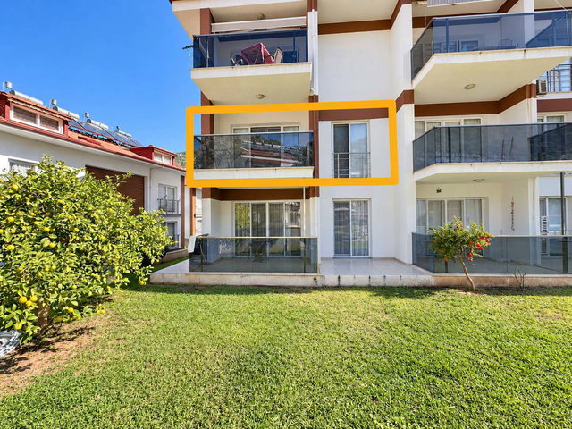 FETHIYE TAŞYAKA'DA, LİKYAPARK SİTESİNDE, HAVUZ VE DOĞA MANZARALI, EŞYALI SATILIK 1+1 DAİRE