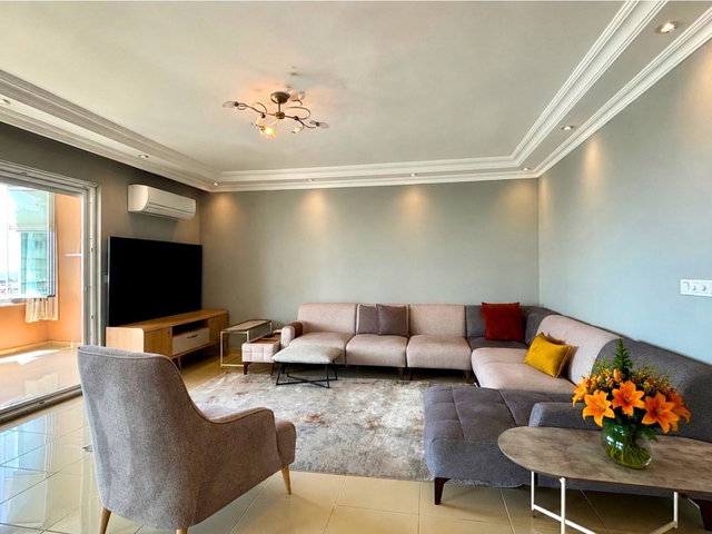 CIKCILLI GALAXY 3 SITESI'NDE DENIZ MANZARALI 2+1 KİRALIK DAIRE