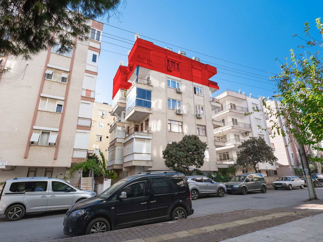 ANTALYA MURATPAŞA GÜVENLİK'TE KATTA TEK 3+1 GENİŞ SATILIK DAİRE