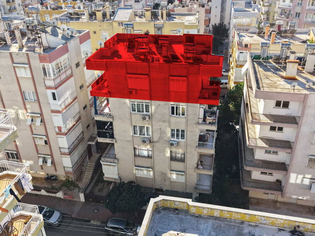 ANTALYA MURATPAŞA GÜVENLİK'TE KATTA TEK 3+1 GENİŞ SATILIK DAİRE
