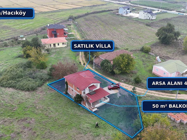 BİGA HACIKÖY’DE 499 M² ARSA ÜZERİNDE SATILIK VİLLA