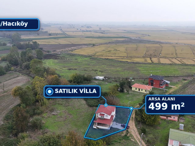 BİGA HACIKÖY’DE 499 M² ARSA ÜZERİNDE SATILIK VİLLA