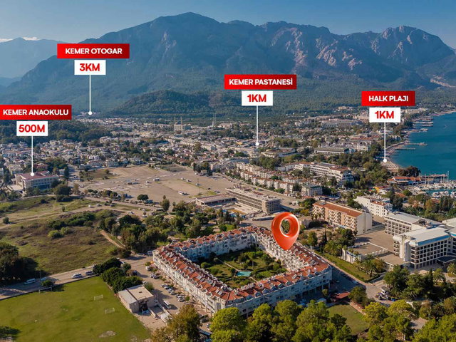 KEMER KERVANSARAY SİTESİNDE SATILIK 4+1 DUBLEKS