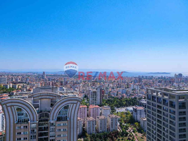 ATAŞEHİR MODERN'DE EŞYALI, ADALAR MANZARALI KİRALIK 1+1