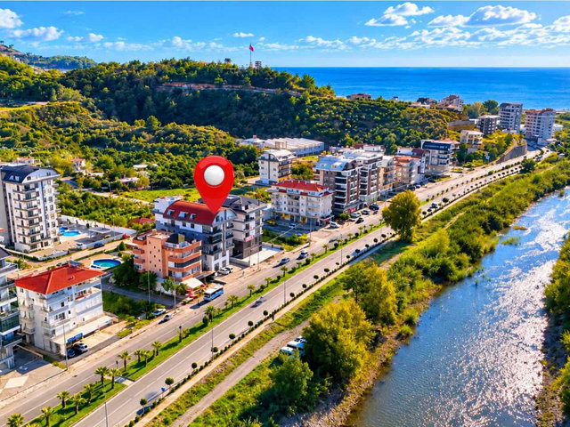 ALANYA DEMİRTAŞTA EŞYALI 1+1 SATILIK DAİRE