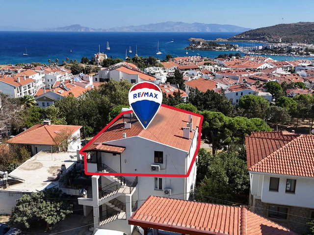 DATÇA MERKEZDE DÖNEMSEL KİRALIK 1+1 FULL PANORAMİK DENİZ MANZARALI VE EŞYALI DAİRE