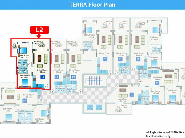 SATILIK 2+1 DAİRE | CAESAR RESORT 4