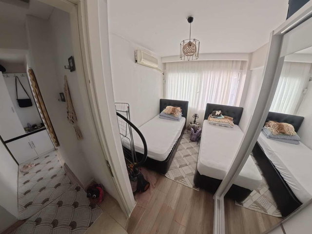 Alaybey'de Eşyalı Kiralık | Köşe 1+1 | Tadilatlı | Sahile 240 mt