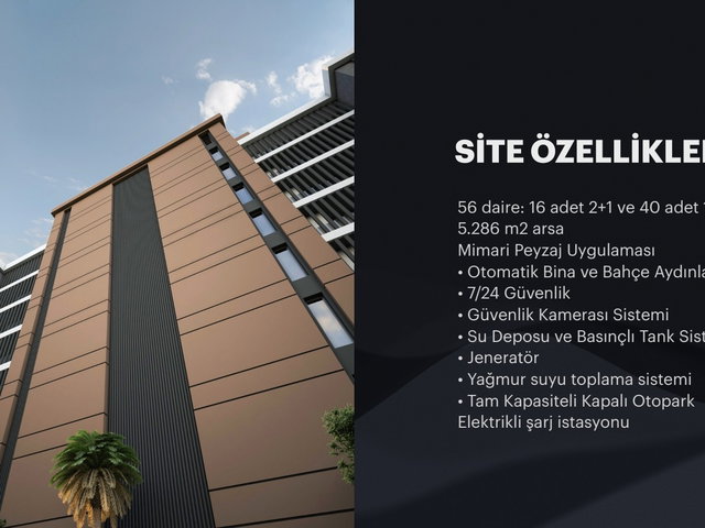Altıntaş Platinium'da Sosyal Donatılı 1+1 Lüks Daire %30 Peşinat