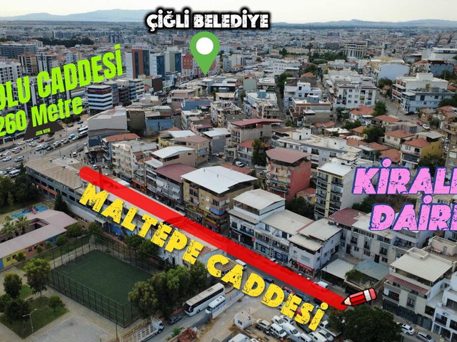 Çiğli'de | Anadolu cad 260 metre mesafede | 110 m2 2+1 | Çift WC