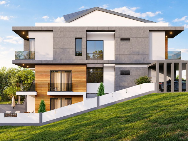 Kemerağzı Twin'de Özel Havuzlu Kapalı Otopark 210 m2 Lüks Villa