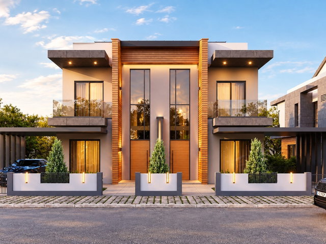 Kemerağzı Twin'de Özel Havuzlu Kapalı Otopark 210 m2 Lüks Villa
